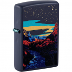 Zippo Starry Night River Lacivert akmak 