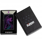 Zippo Siyah Light Dragon Karanlkta Parlayan akmak