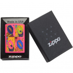 Zippo Neon Desenli Pembe akmak