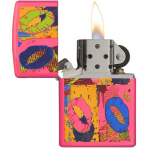 Zippo Neon Desenli Pembe akmak