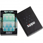 Zippo Parlak Mavi Yeil akmak