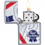 Zippo Pabst Blue Ribbon akmak (Gri)