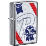 Zippo Pabst Blue Ribbon akmak (Gri)