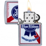 Zippo Pabst Blue Ribbon akmak (Renkli)