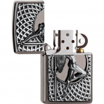 Zippo Black Ice Plaket Dans Kz akmak