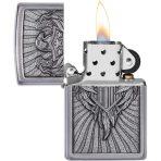 Zippo Krom Kartal Kalkan Amblemi akmak 