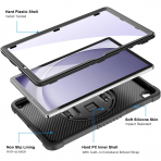 Ztotop Rotating Galaxy Tab A9 Plus Klf -Black