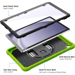 Ztotop Rotating Galaxy Tab A9 Plus Klf -Green