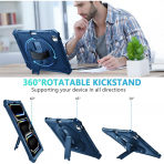 Ztotop iPad Pro M4 Rotating Klf (13 in)-Blue