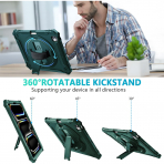 Ztotop iPad Pro M4 Rotating Klf (13 in)-Green