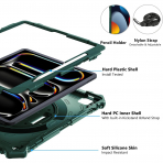 Ztotop iPad Pro M4 Rotating Klf (13 in)-Green