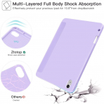 Ztotop Kalem Blmeli iPad Air 6.Nesil Klf (11 in)-Purple