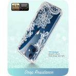 i-Blason Apple iPhone 12 Cosmo Serisi Klf-Lace-White