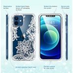 i-Blason Apple iPhone 12 Cosmo Serisi Klf-Lace-White