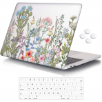 iCasso MacBook Pro Sert Kabuk Klf (13 in)-Clear Weeds