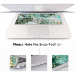 iCasso MacBook Pro Sert Kabuk Klf (13 in)-Turquoise Marble 