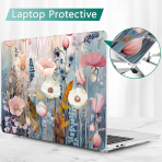 Tuiklol MacBook Pro Sert Kabuk Klf (13 in)-Watorcolor Flowers 