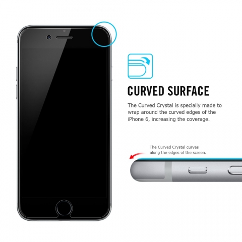 Spigen iPhone 6 Screen Protector Steinheil Curved Crystal (4.7)(2 Adet Ekran Koruma Filmi)
