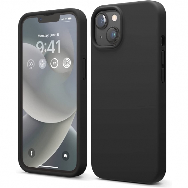 elago iPhone Apple 15 Plus Silikon Klf-Black