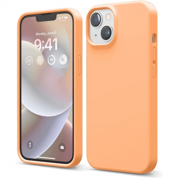 elago iPhone Apple 15 Plus Silikon Klf-Orange