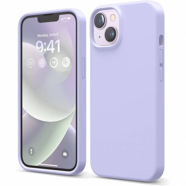 elago iPhone Apple 15 Plus Silikon Klf-Purple