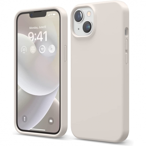 elago iPhone Apple 15 Plus Silikon Klf-White