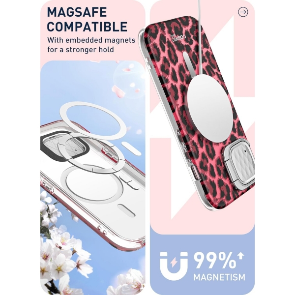 i-Blason Cosmo Serisi Apple iPhone 15 Pro Klf-PinkCeetah