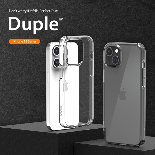 araree Duple Serisi Apple iPhone 15 Pro Max effaf Klf 