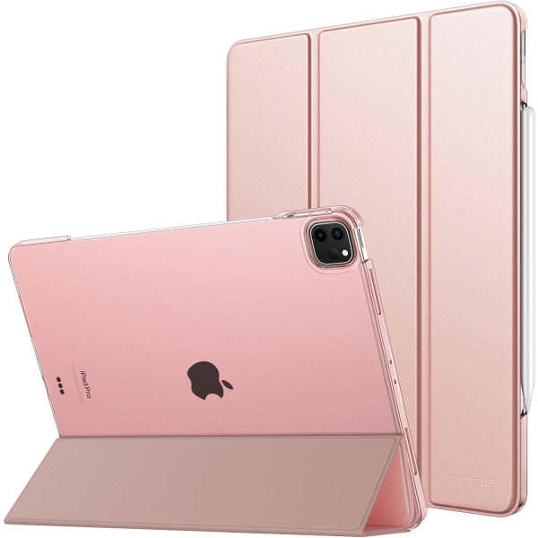MoKo Kalem Blmeli iPad Air Klf (11 in)(6.Nesil)-Rose Gold
