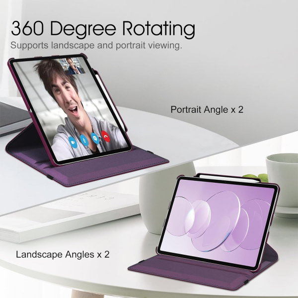 Fintie Rotating iPad Pro 5.Nesil Klf (11 in)-Purple