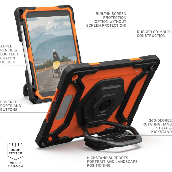 UAG Plasma iPad 10.Nesil Klf (10.9 in) -Orange Black