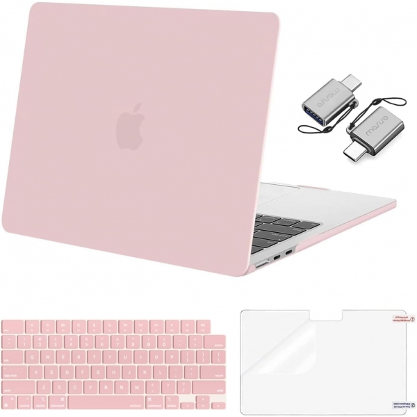 MOSISO MacBook Air M3 Uyumlu Klf (13 in)-Baby Pink