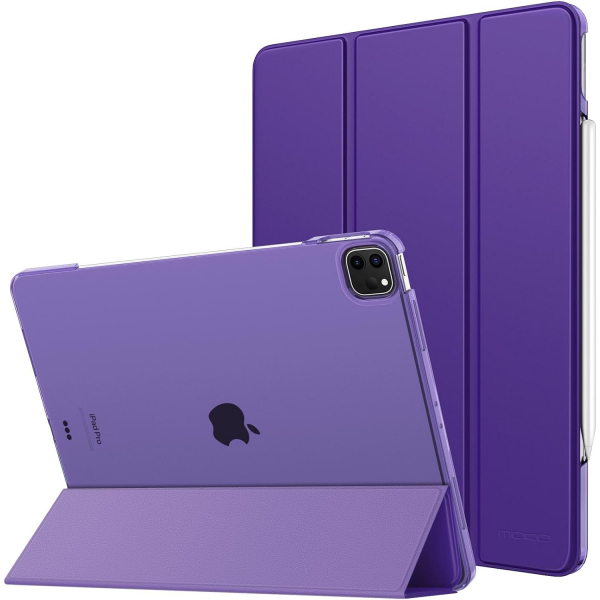 MoKo Kalem Blmeli iPad Pro M4 Klf (11 in)-Purple 