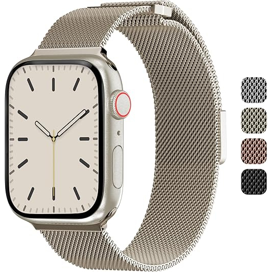 SWITCHEASY Mesh Apple Watch 9 Kay (42/44/45/49mm)-Starlight 