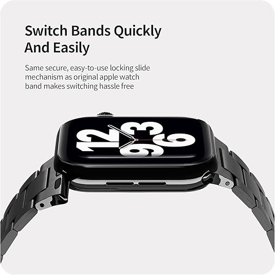 PATCHWORKS Apple Watch elik Kay (42/44mm)-Black