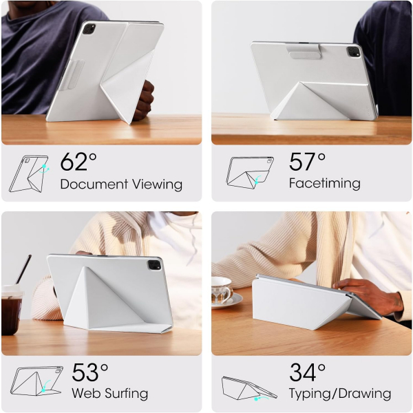 PITAKA Manyetik iPad Pro M4 Klf (11 in)-White