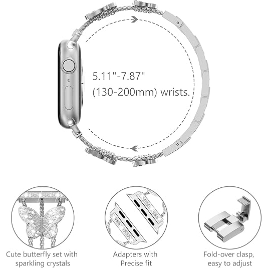 NewWays Apple Watch elik Kay (42/44/45/49mm)-Silver 