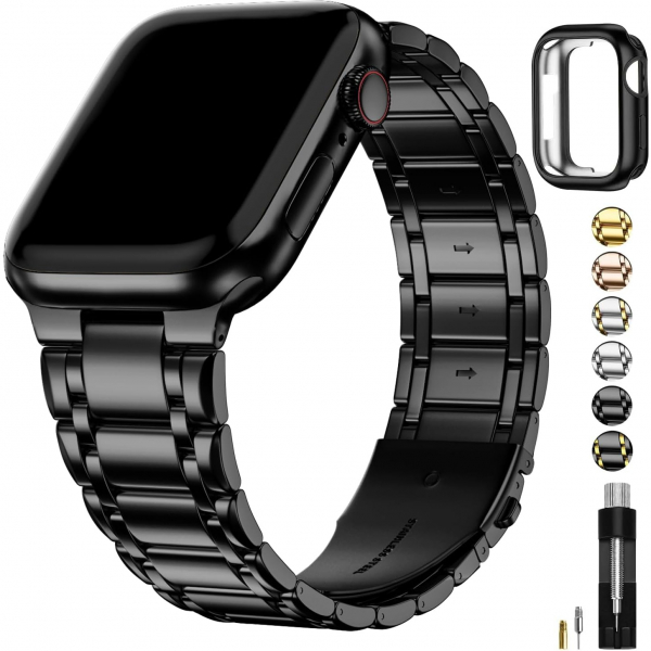 Fullmosa Apple Watch 9/8/7 Kay (42/44/45mm)-Black