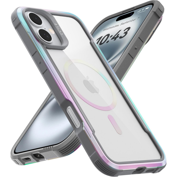 Raptic Apple iPhone 16 Plus Shield Klf-Iridescent Gradient 