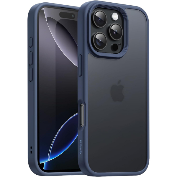 JETech Apple iPhone 16 Pro Max Mat Klf-Storm Blue