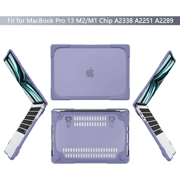 Batianda MacBook Air M2/M3 Standl Klf (13.6 in)-Lavender Gray