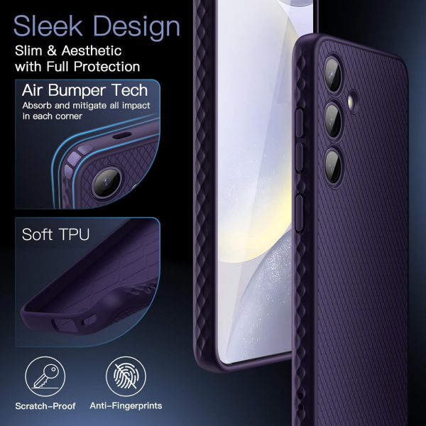 JeTech Samsung Galaxy S24 Plus nce Klf -Cobalt Violet