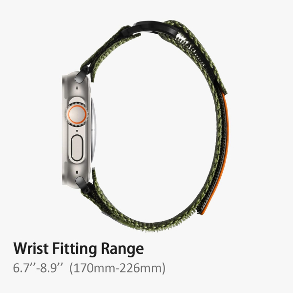 ULTIMAL Apple Watch 10 42mm Kay -Military Green