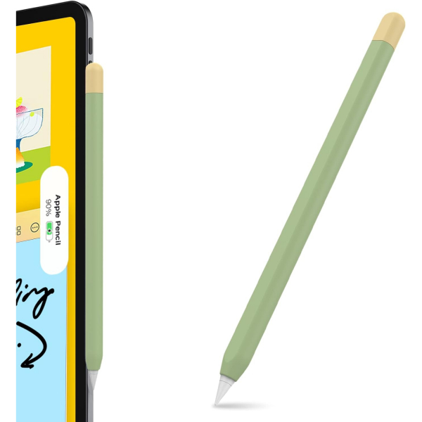 AHASTYLE Duotone Apple Pencil Pro Klf -Avocado Green/Lemon Yellow