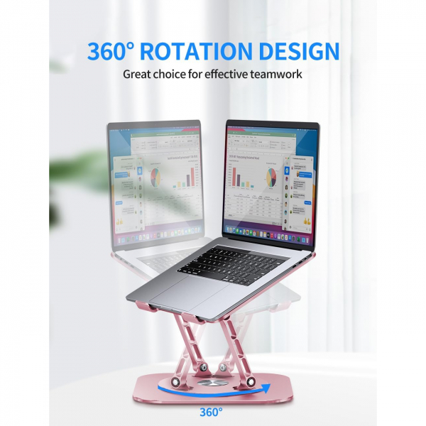 AOEVI Ayarlanabilir Laptop Stand (16 in)-Pink