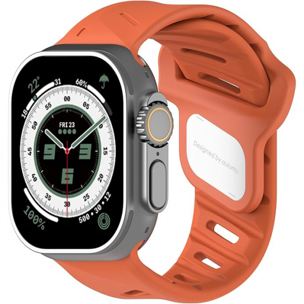 Aulumu A02 Apple Watch 10 46mm Kay-Red Orange 