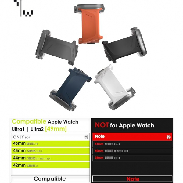 Aulumu A02 Apple Watch 10 46mm Kay-Red Orange 