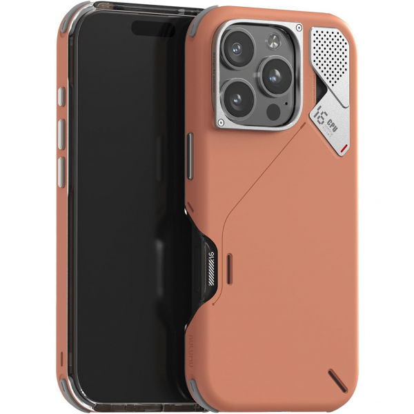 Aulumu Apple iPhone 16 Pro Slim Klf -Yellowish Brown