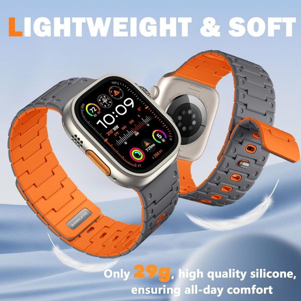 Bandletic Apple Watch 10 46mm Kay-Spacegray Orange 