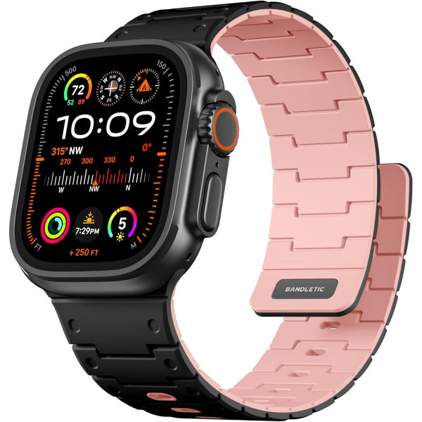 Bandletic Apple Watch 10 46mm Kay-Black Pink 